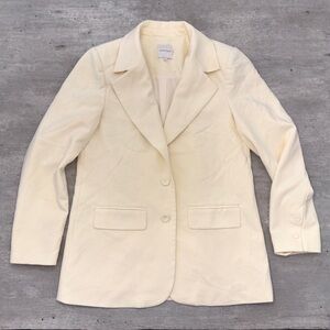 Favorite Oversized Blazer Pale Yellow Favorite Daughter Jacket